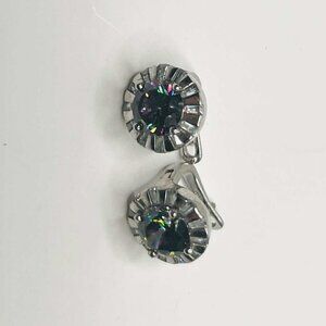 ✨ Vintage Sterling Silver Spinel Earrings | Rainbow Fire | Timeless Design